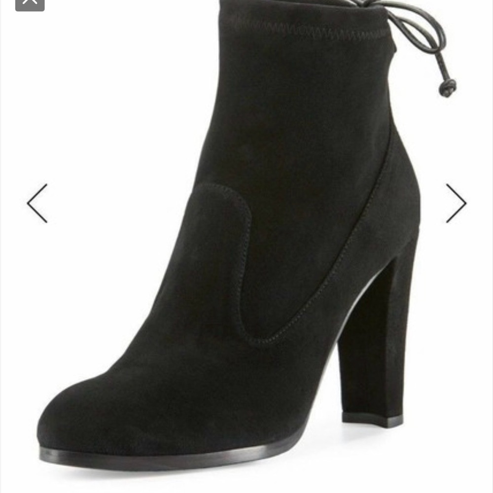 Stuart Weitzman catch suede ankle boot